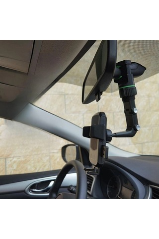 Bay Dikiz Aynasına Takılabilen Eklemli Telefon Tutucu Aparat Bx40 Najmaddin Standart