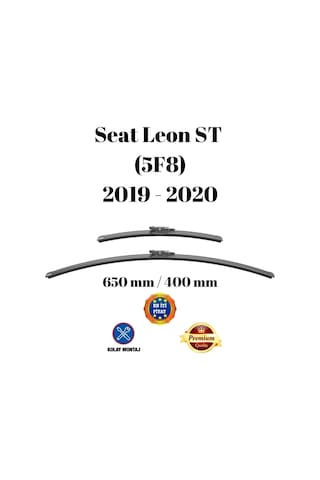 Seat Leon St 5f8 2019 2020 Uyumlu Ön Cam Muz Tipi Silecek Süpürgesi Seti 65/40cm Silbak