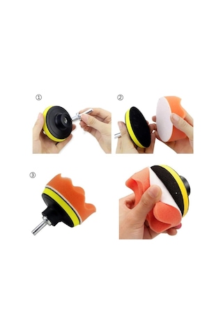 Oto Araç Kaport Far için Polisaj Seti Pasta Cila Uygulama Matkaba