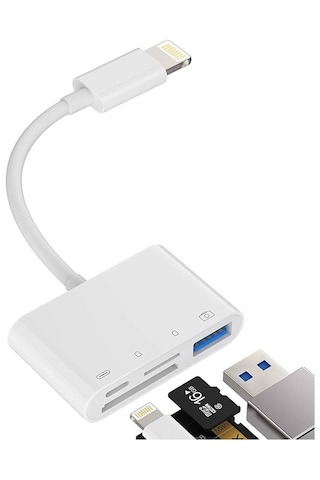 Lightning To Usb 3.0 Micro Sd Tf Kart Okuyucu Çevirici Dönüştürcü