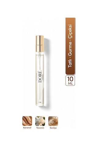 Doré Edp Seyahat Boy Kadın Parfümü 10ml Tatlı - Gurme - Çiçeksi Karamel, Yasemin, Vanilya Şekerli