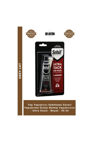 Tüp Yapıştırıcı Sabitleme Gereci Yapıştırma Ürünü Montaj Yapıştırıcısı - Ultra Güçlü - Beyaz - 50 Ml