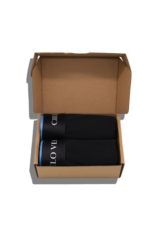 Cielo Venti Must Have 2'li Organik Pamuk Erkek Boxer Siyah