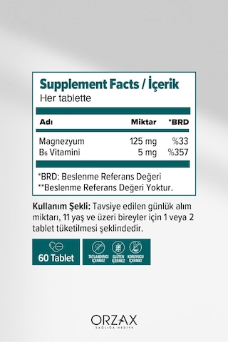 Ocean Magnezyum Complex 60 Tablet X 2 Adet