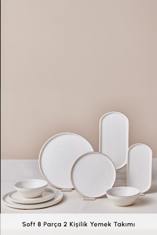 Karaca  Soft 8 Parça 2 Kişilik Yemek Takımı