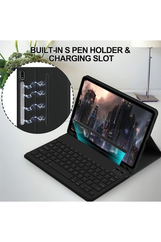 Yunboo "tab S9 Klavye Kılıfı - 80 Gün Bekleme, 60 Saat Çalışma, Su Geçirmez Ve Kaymaz Ofis Kullanımı"