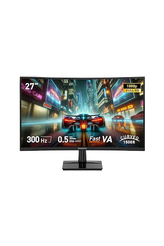 Gamebooster Gb-27c300ff 27'' 300hz 0.5ms Curved Freesync Adaptive Sync Fhd Fast Va Gaming Monitör