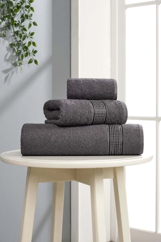 3 Lü Ezgi Serisi Banyo Havlu Seti 70 140-50 90 Ve 30 50 Banyo Havlusu Antrasit 3 Lü Ezgi Serisi Banyo Havlu Seti 70 140-50 90 Ve 30 50 Banyo Havlusu Antrasit