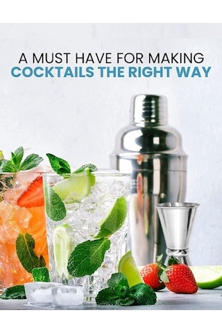 Fastbuy Ulzyvf Shaker Seti - 6 Parça - 750ml - Avantajlı Kokteyl Seti