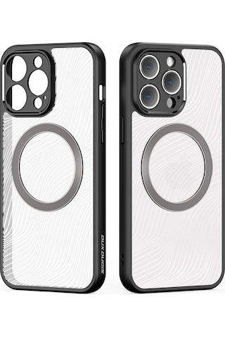 Dux Ducis iPhone Uyumlu 14 Pro Max Aimo Series Magsafe Premium Buzlu Sert Pc-tpu Kılıf- 5775 Beyaz