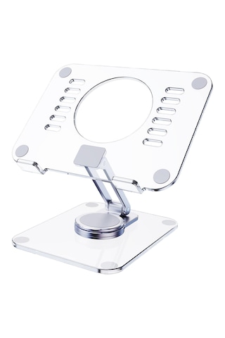 Forzacase 360 Derece Döner Şeffaf Akrilik Tablet Standı - Fc1066
