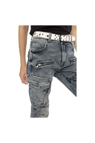 Cipo & Baxx Cdk111 Biker Stil Kargo Cep Çocuk Kot Pantolon 001