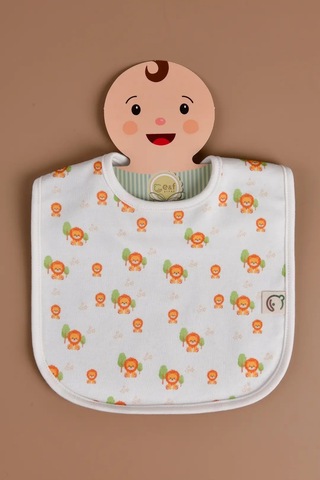 E&f Store Sıvı Geçirmez Mama Önlüğü - Aslan Çok Renkli
