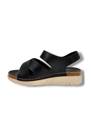 Perla 3503-26 Cilt Ultra Soft Anatomik Kadın Sandalet Siyah