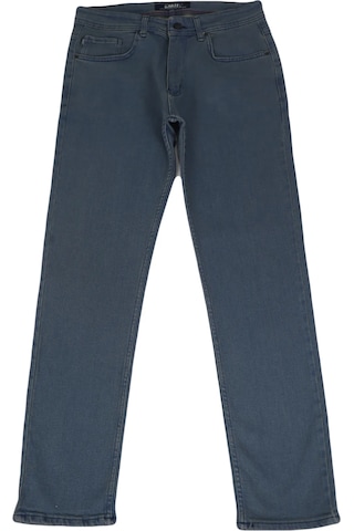 Denim Cartel Dmctekstil 823 Erkek Mavi Yüksek Bel Rahat Kesim Boru Paça Büyük Beden Jean Pantolon