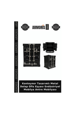 Konteyner Tasarımlı Metal Dolap Ofis Eşyası Endüstriyel Mobilya Antre Mobilyası Diğer