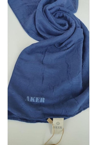 Lacivert Aker Kraş Şal Lacivert