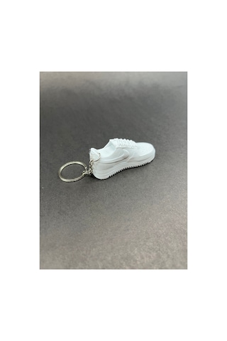 3d Baskı Anahtarlık Sneaker Modeli Spor Ayakkabı Tasarımı Beyaz Beyaz