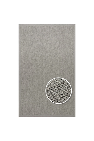 Eko Halı Ventura Vnt 2705 Grey Bordür Grey Sisal Görünümlü İç Ve Dış Mekan Uyumlu Hav Vermeyen Moder
