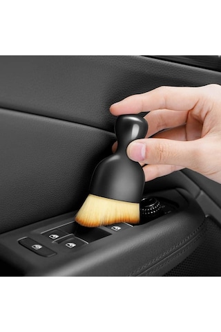 2x Araba İç Mekanı İçin Yumuşak Fırça, Bilgisayar Temizliği, Detay Fırçası, Siyah Siyah Temizleme