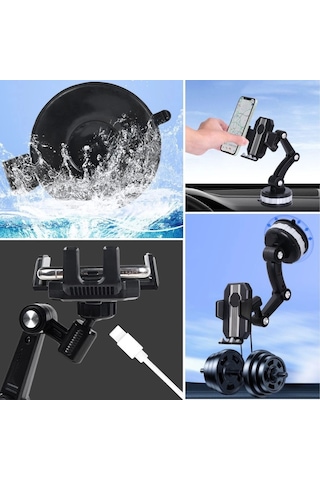 Bay Jel Vantuzlu Cama Takılabilen Güçlü 360 Derece Dönebilen Ayarlanabilir Araç Içi Vantuzlu Telefon Tutucu Bx40 Diğer