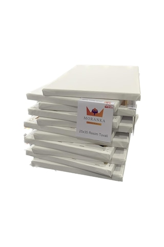 Moranka 4'lü 25X35 Tuval Çift Astarlı Arkadan Zımbalı Tuval