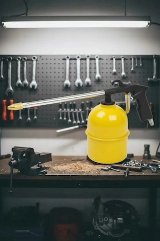 Profesyonel Oto Motor Temizleme Mazot Tabancası 600 Ml Hava Püskürtücü Yağ Çözücü Lisinya