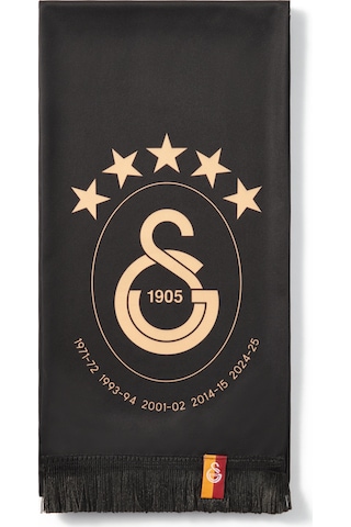 Galatasaray 5 Yıldız Şal Atkı U251371 Siyah