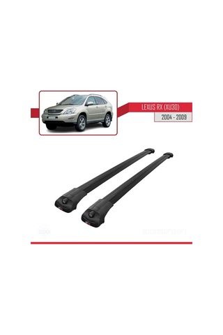 Lexus Rx Xu30 2004-2009 Arası İle Uyumlu Ace-1 Ara Atkı Tavan Barı Siyah