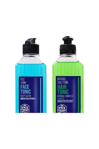 FNX Yüz Temizleme Toniği 250 Ml + Bitkisel Saç Toniği 250 Ml