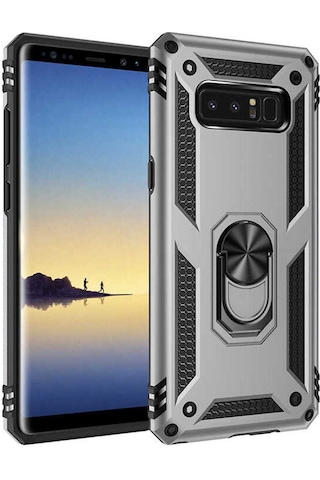 Galaxy Note 8 Kılıf Zore Vega Kapak Gri