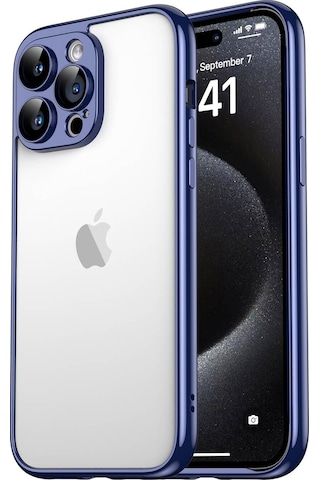 Apple Uyumlu iPhone 15 Pro Max Zore Kamera Korumalı Bontez Bumper-lacivert Lacivert Lacivert