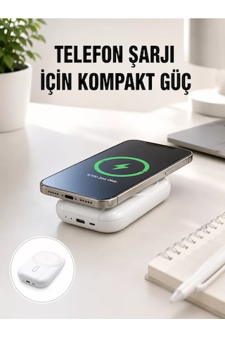 22.5w Süper Hızlı Şarjlı Çok Fonksiyonlu 10000 Mah Powerbank Yeni Nesil Çr