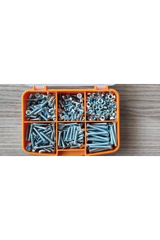 M4 Yhb Vida Somun Seti-480 Adet-metrik 4mm-boy 10-15-20-25-30 Mm