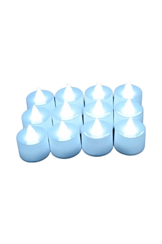 Led Mum Çok Renkli Lamba Simülasyonu Renkli Alevsiz Işık Ev Düğün Doğum Günü Partisi Dekorasyonu Festival Çay Işığı Mumları Beyaz Kutu Yanıp Sönen Beyaz Işık Olmadan Tam Kutu Çok Renkli