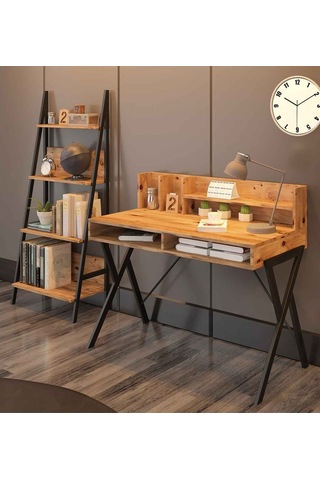 Avmpark Avmpark Yanke Çalışma Masası+Kitaplık Atlantik Çam