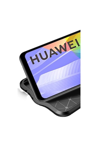 Newface - 491 - Huawei Y6p Kılıf Auto Focus Kapak - Csmo-tex - - Kırmızı