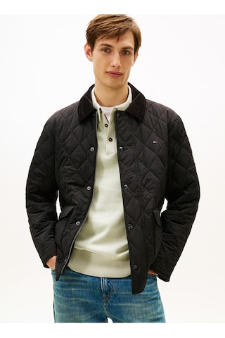Tommy Hilfiger Dıamond Quılted Jacket Erkek Siyah Mont - Mw0mw41768