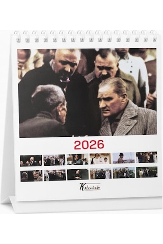 Keskin Color 600136 Masa Takvimi Kare Atatürk 2026