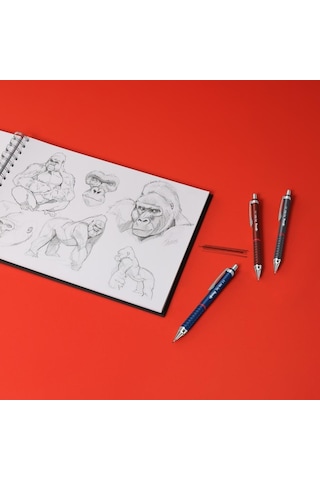 Rotring Tikky Retro Metalik Versatil Kalem Uçlu Kalem 0.5 Metalik Mavi