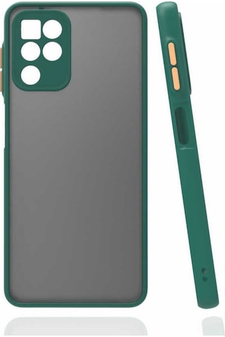 Samsung Uyumlu Galaxy M22 Kılıf Zore Hux Kapak Koyu Yeşil