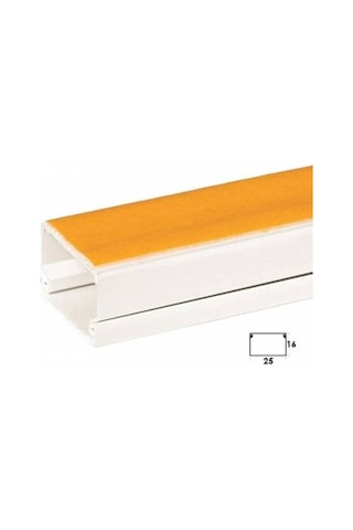 Kablo Kanalı 25X16 Yapışkanlı (50 Boy 100 Metre) Kablo Kanalı 25X16 Yapışkanlı (50 Boy 100 Metre)