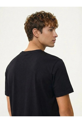 Erkek T-shirt Lf2042724 Siyah