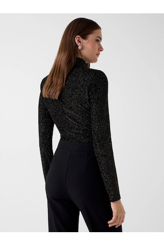 Guess Giselle Uzun Kollu Kadife Kadın Siyah Body 6rgp086359a-jtmu Siyah