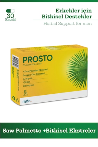 Mdc Prosto Saw Palmetto Takviye Edici Gıda 30 Kapsül
