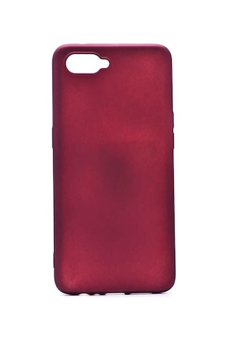 Noktaks - Oppo Rx17 Neo Uyumlu - Kılıf Mat Soft Esnek Premier Silikon Kapak - T7170 - Mürdüm Mürdüm