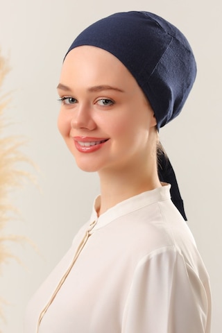 Melodi Scarf Dikişli Bone Lacivert Lacivert
