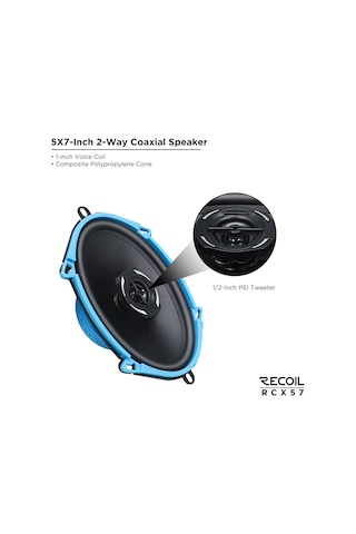 Recoil Rcx57 Oval Koaksiyel Hoparlör 200 Watt