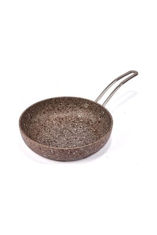 Brioni Stone-age Terra 24 Cm Çizilmez Yanmaz Yapışmaz İndüksiyonlu Tava Kahverengi