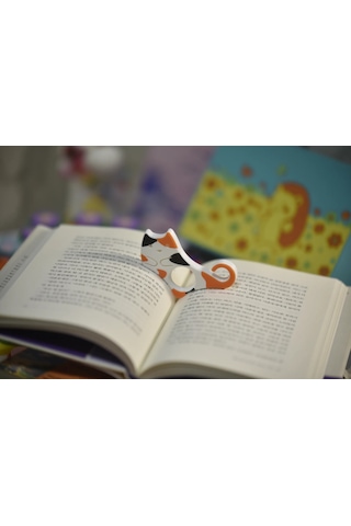 Kedi Tasarımlı Kitap Tutucu Yüzük Sayfa Açık Tutucu Okuma ...